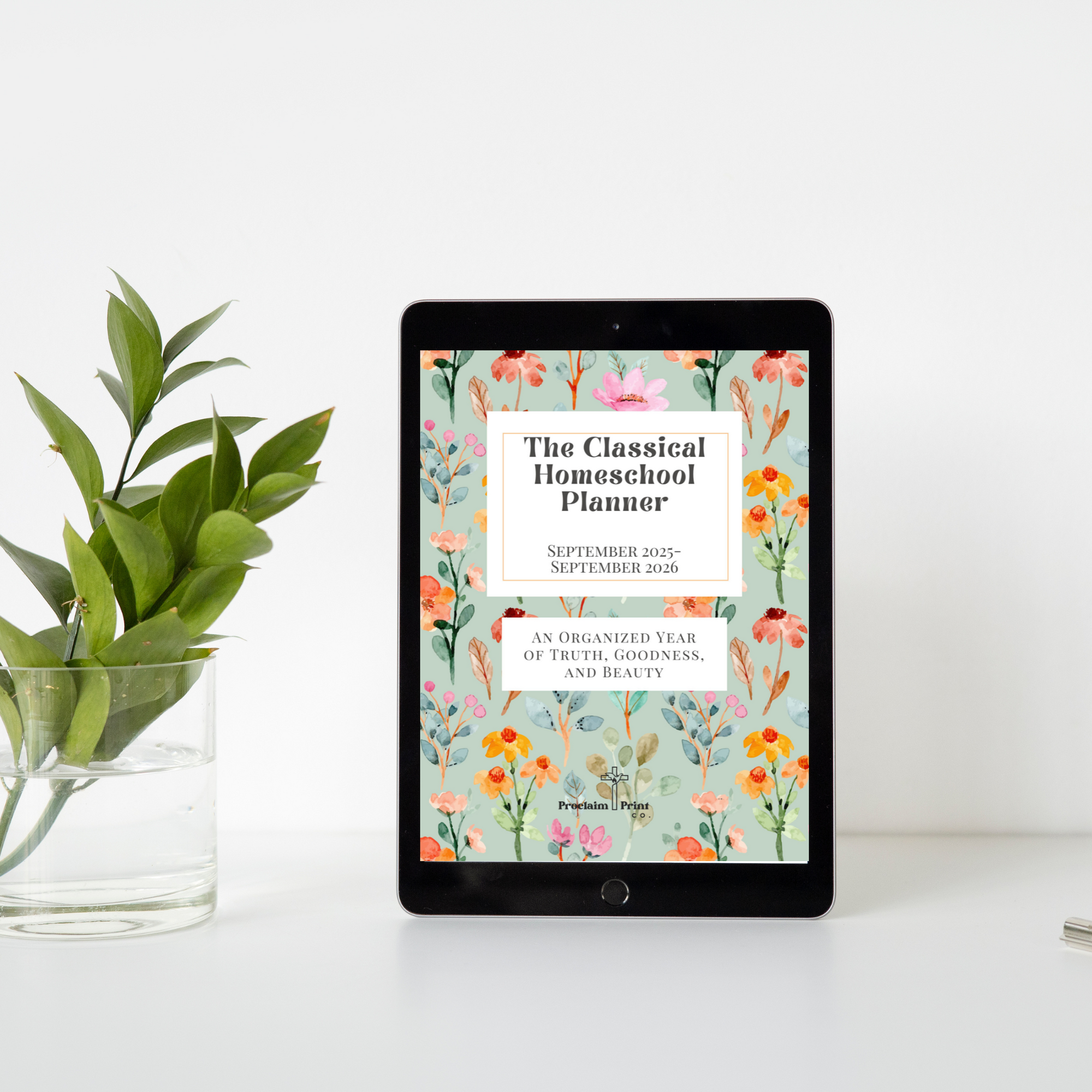 Christian Homeschool Planner 2025 2026 Classical Printable Digital PDF Weekly Daily Organizer
