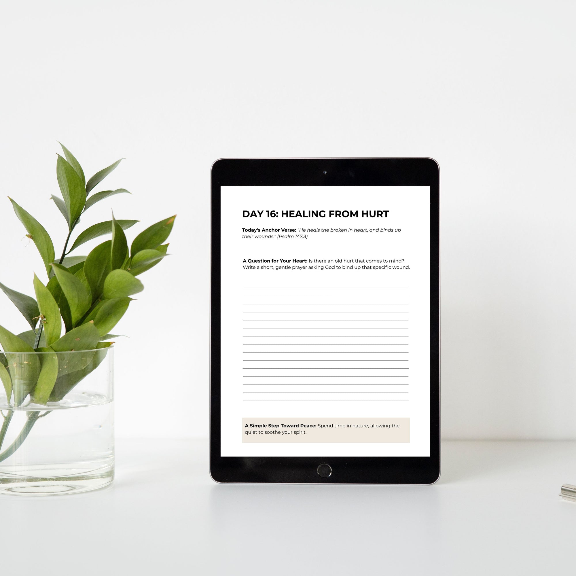 Christian Journal Printable | 30-Day Faith & Reflection Workbook | Daily Devotional PDF for Women’s Quiet Time