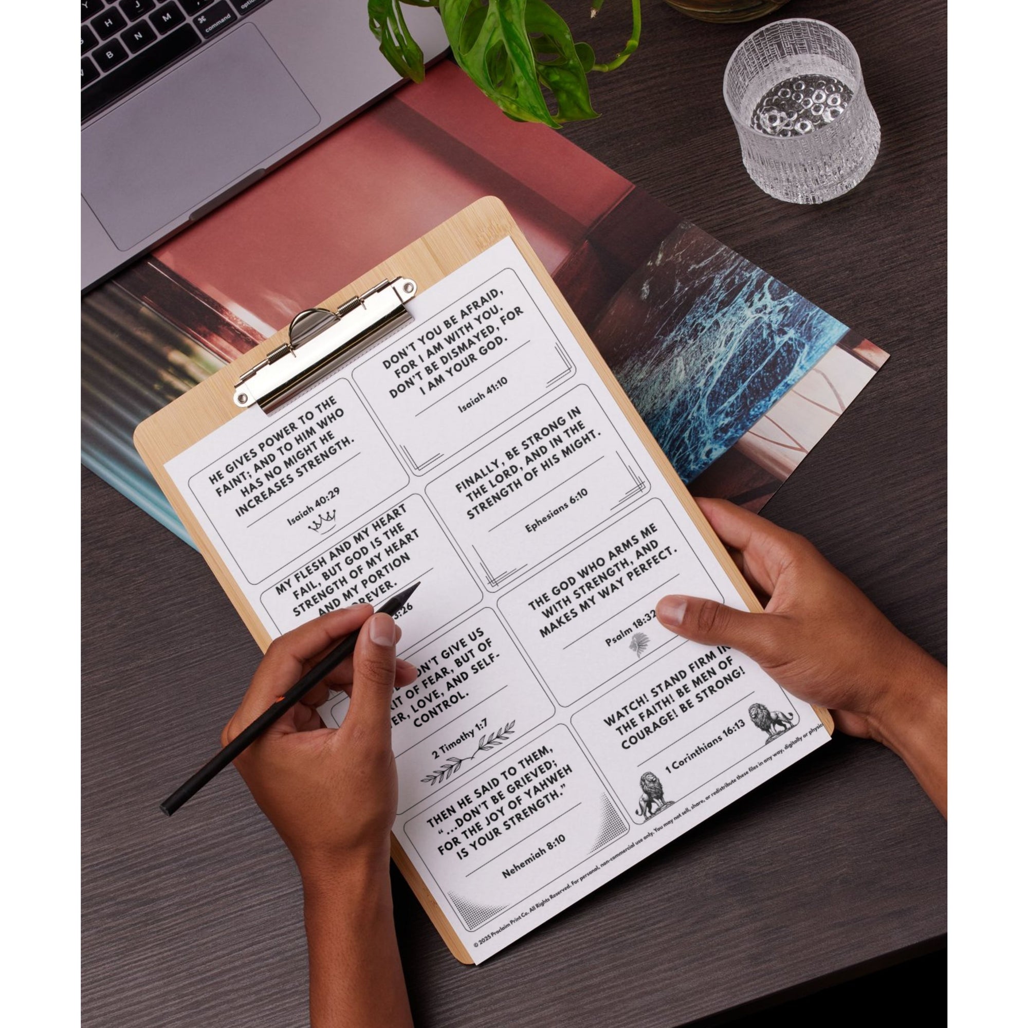 60 Printable Scripture Cards for Dads | Bible Verses on Strength, Leadership and Fatherhood | Christian Men's Gift | Digital Download