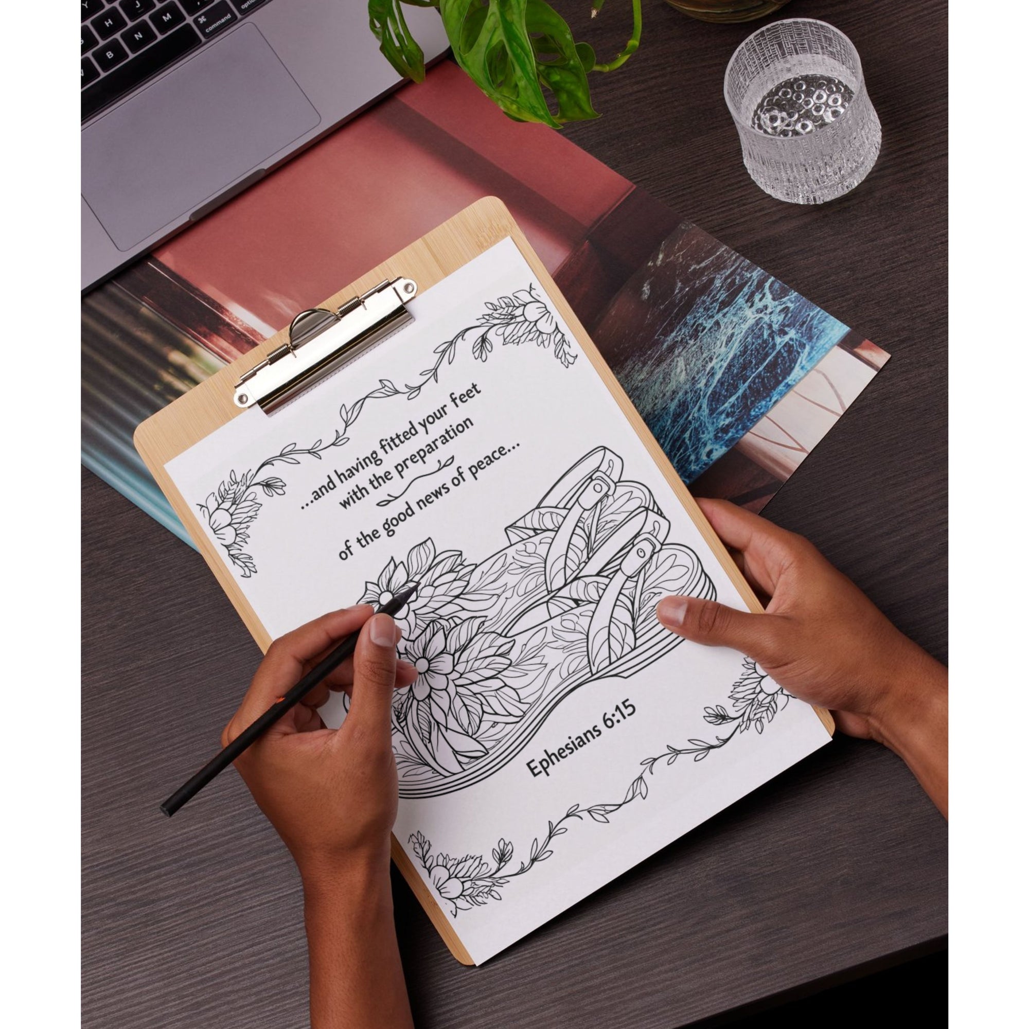 Armor of God Coloring Book Printable | Spiritual Warfare Christian Art PDF | Adult Bible Study Activity for Women