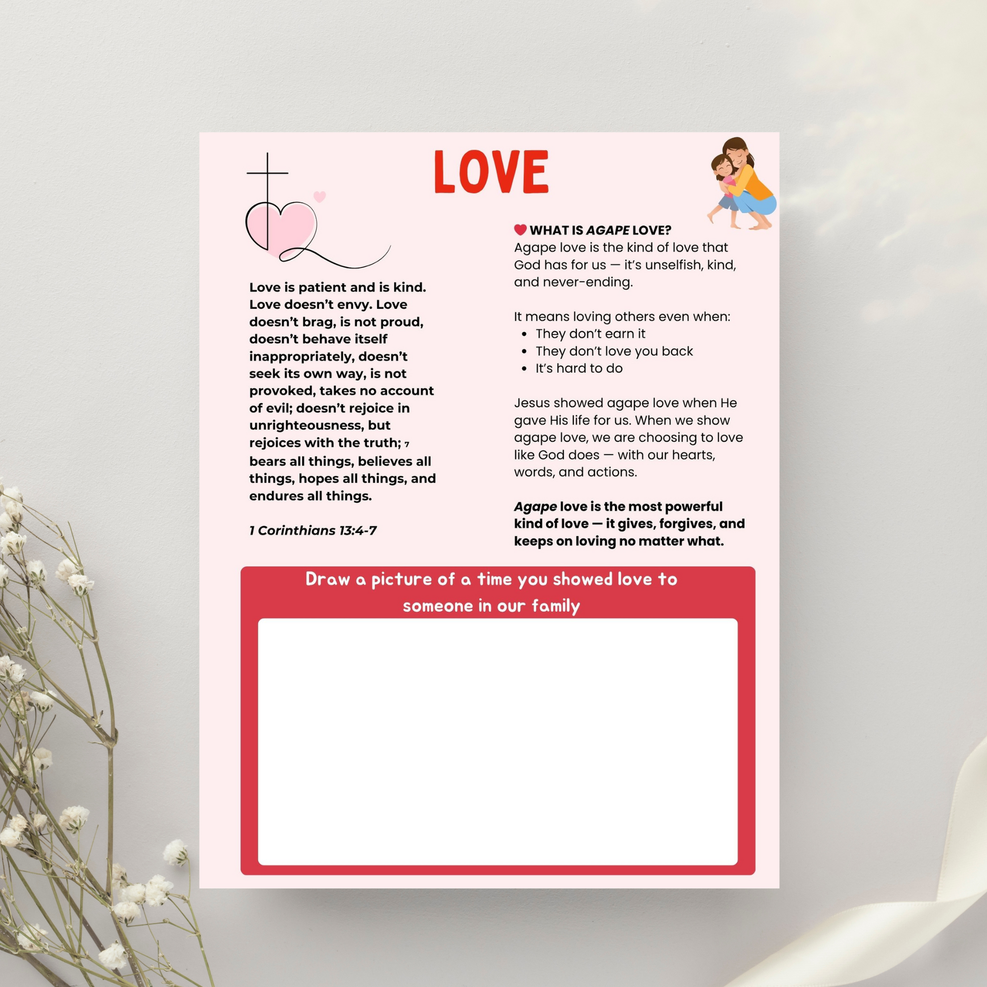 Fruits of the Spirit Bible Unit Study | Printable Sunday School and Homeschool Lessons for Kids | Christian Character Study | Digital PDF